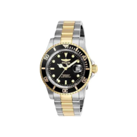 Invicta Relógio masculino Pro Diver de quartzo com pulseira de aço inoxidável