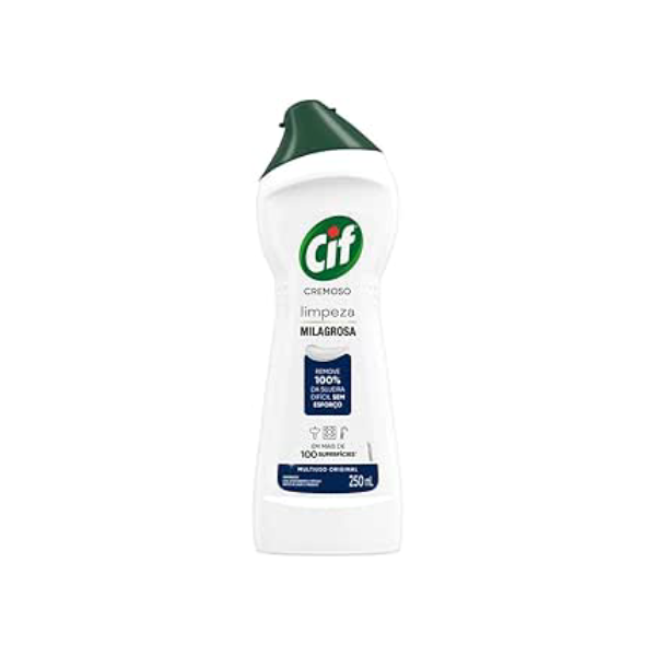 Cif Cremoso Limpeza Milagrosa Produto De Limpeza De Casa Milagroso Original Remove 100% Da Sujeira Difícil Sem Esforço 250 Ml