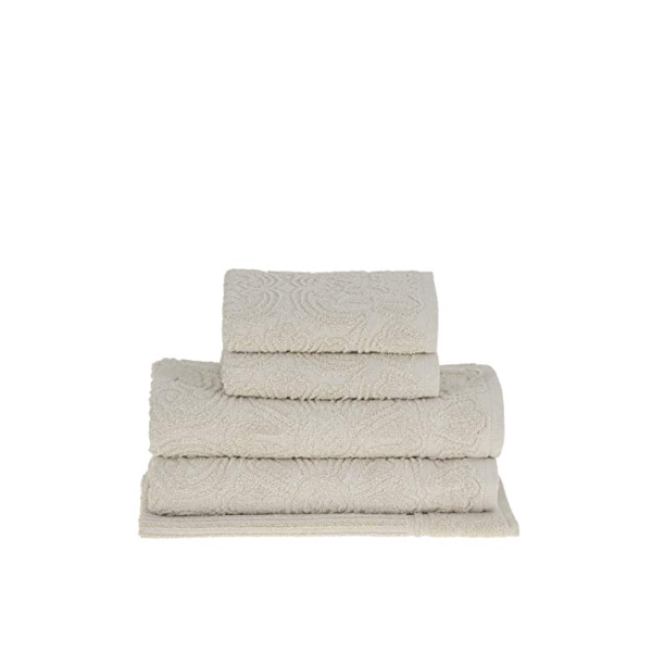 Buddemeyer Jogo de toalhas Florentina Banho Bege 5 peças