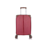 Mala de Viagem de Bordo Palazzio 10kg Rígida ABS Padrão ANAC com 4 Rodas duplas 360º e Trava de segredo númerico, divisória interna com zíper e elástico de fixação, Bordô, Santino - APLV191P25