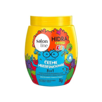Salon Line, Creme Multifuncional 3 em 1, Hidra Multy Kids, Vegano - Para Todos os Tipos de Cabelos, 1Kg