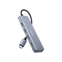 UGREEN Hub USB C 4 portas, hub USB C para USB com 4 USB 3.0, divisor USB C alimentado para laptop, MacBook Pro, iMac, iPad Pro, Chromebook, Dell XPS, iPhone 15/15 Pro, Galaxy S23 e mais, 0,5
