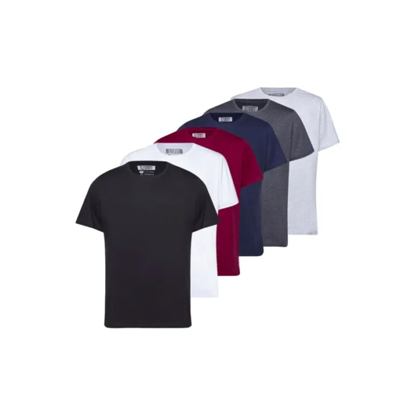 Kit Camiseta Masculina Basica Algodão 6 Unidades Tradicional