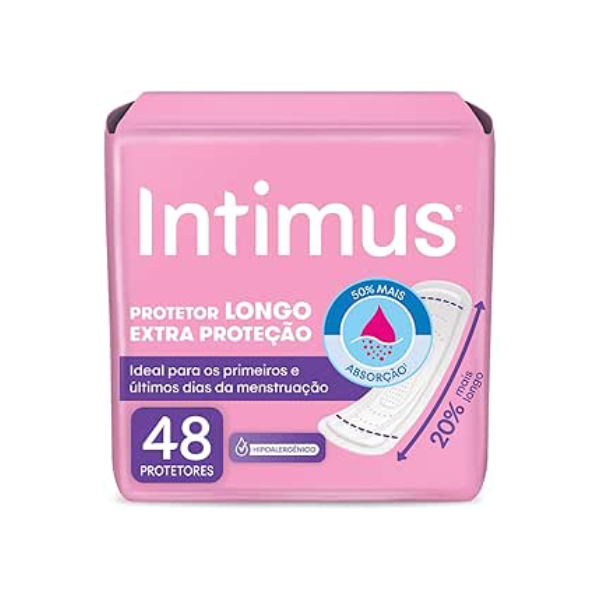 Intimus® Protetor Diário Longo Extra Proteção - 48 unidades