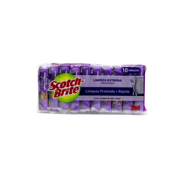 Scotch-Brite, 3M, Esponja de Louças, Limpeza Extrema - 10 Unidades