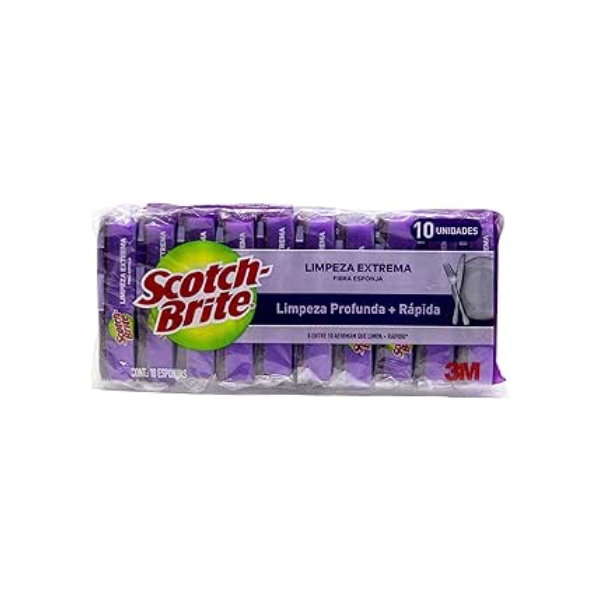 Scotch-Brite, 3M, Esponja de Louças, Limpeza Extrema - 10 Unidades