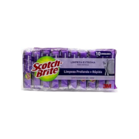 Scotch-Brite, 3M, Esponja de Louças, Limpeza Extrema - 10 Unidades