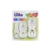 Lillo Kit De Mamadeira Primeiros Passos 50/150/240Ml Neutro