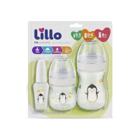 Lillo Kit De Mamadeira Primeiros Passos 50/150/240Ml Neutro