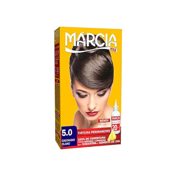 Tintura Liquida Márcia Castanho Claro 5.0, Márcia Cosméticos