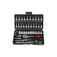 Kit 46 Chave Catraca Jogo De Soquetes Allen Torx Ferramentas