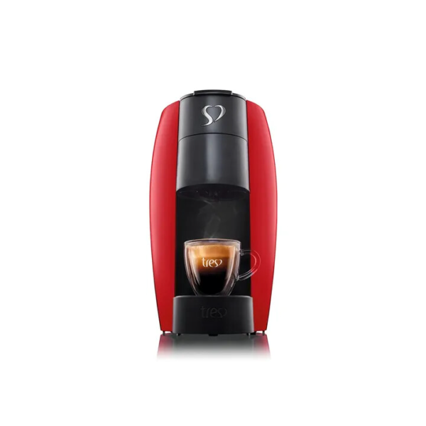 Cafeteira Espresso LOV Vermelha - TRES 3 Corações