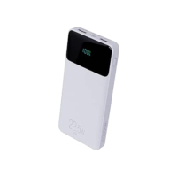 Power Bank 10200mAH, Bateria Portátil Universal, Carga Rápida, Display Indicador, Entradas Micro USB e USB-C, 2 Portas USB-A, Branco, PB102WH, ELG