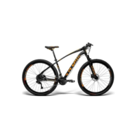 Bicicleta Gts Aro 29 Freio a Disco Hidráulico Câmbios GTSM1 RX10 30 Marchas e Suspensão | GTS M1 I-V - Preto+Laranja