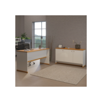 Conjunto Escritório Office Mesa e Buffet Berlin - ViaNossa