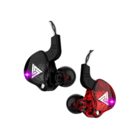 Fone de Ouvido QKZ AK6 Intra-Auricular, Driver Dinâmico de 10mm, Graves Potentes e Cabo Fixo – Perfeito para Músicos e Gamers AlverSun (PRETO)