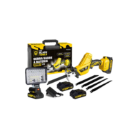 Kit Serra Sabre Elétrica 3000rpm Bateria + Lanterna Holofote