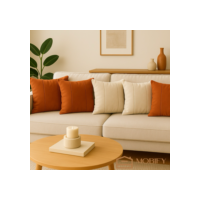 Kit Almofadas Cheia em Suede Decorativas Ziper Invisivel varias cores