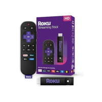 Roku Streaming Stick HD 2025 | Dispositivo de streaming para TV HD/FHD com controle remoto por comando de voz compatível com Alexa, Siri e Google