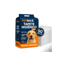Tapete Higiênico Descartável para Cachorro 100 Unidades 60x60 cm - Fralda Pet Xixi Cão Pequeno Médio