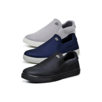 Kit 3 Pares De Sapatenis Polo Fran Slip On Masculino Casual