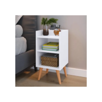 Criado Mudor P/ Cama Box Compacto C/ Prateleira Max