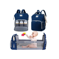 Mochila Bolsa Maternidade Térmica Impermeável Vira Berço