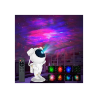 Projetor de luz de galáxia em forma de astronauta, projetor Space Buddy, luz noturna para quarto, controle remoto e temporizador, projetor de estrelas no teto Astro Alan para crianças e adultos
