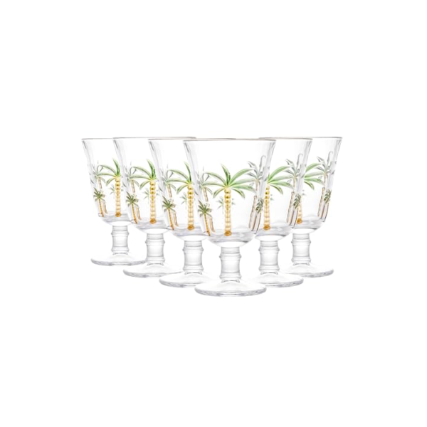 LYOR - Conjunto 6 Taças de Cristal Palm Hand Painting 240ml