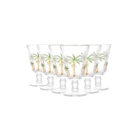LYOR - Conjunto 6 Taças de Cristal Palm Hand Painting 240ml