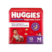 Huggies Fralda Roupinha Supreme Care M 72 Un