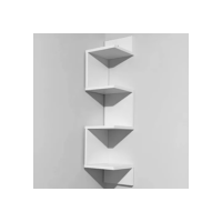 Prateleira De Parede Suspensa Macramiss Nicho De Canto Flutuante Organizador Decorativo Madeira Mdf Estante Multiuso Gamer Moderno Porta Objetos Fotos Livros Decoração Quarto Sala Hall Casa Cor Branco
