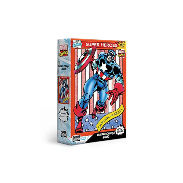 Toyster - Quebra-cabeça: Marvel Comics - Capitão América - 500 peças nano - Game Office