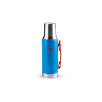 Stanley - Mate Garrafa de água térmica, com isolamento a vácuo para bebidas quentes e frias, aço inoxidável, 1,2 litros, Azure