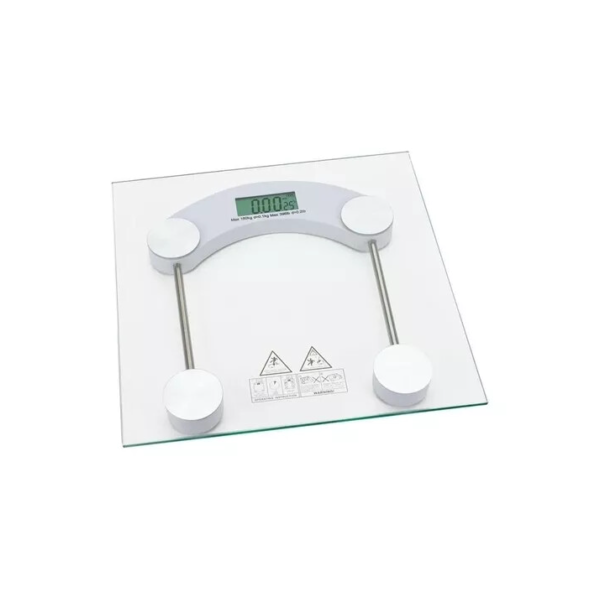 Balança Corporal Digital Vidro Temperado Banheiro Até 180kg Cor Branco
