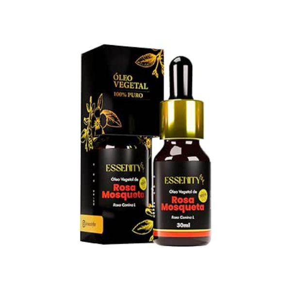 Óleo de Rosa Mosqueta, 100% Puro, Natural & Prensado a Frio | Óleo Vegetal Carreador Para Pele, Cabelo e Unhas - 30 Ml - ESSENITY