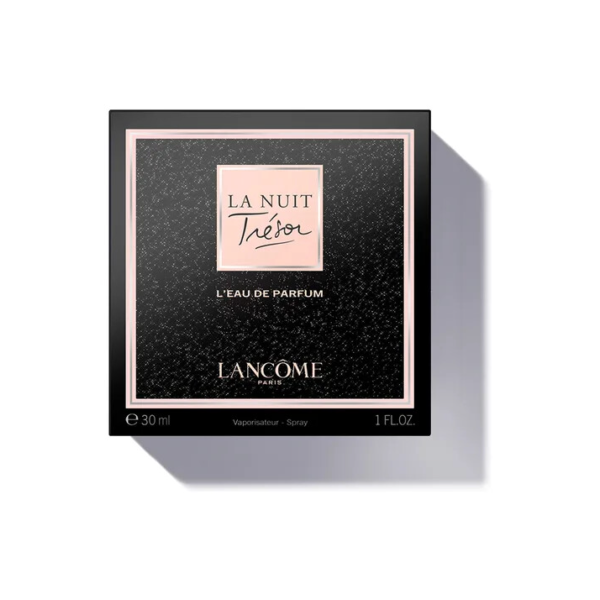 Perfume Feminino Eau de Parfum Fragrância Floral Oriental com Notas de Rosa Negra, Orquídea, Baunilha e Patchouli La Nuit Trésor Lancôme Frasco com 30ml
