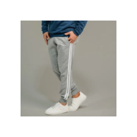 Calça Moletom Com  Listras  Slin Fit Jogger