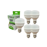 Kit 5 Lâmpadas Led 50W Bulbo 6500k Branco Frio (LUZ BRANCA) E27 Bivolt Inmetro Econômica