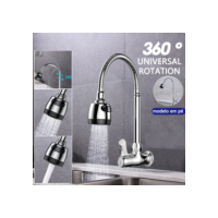 Torneira Gourmet Cozinha Parede Pia Cano Flexível Inox 1/4 de volta