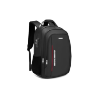 Mochila Bolsa Unissex Anti Furto Reforçada, Semi Impermeável, Notebook, Escolar, Trabalho, Viagem, Executiva, Cabo de Aço, Saída USB, Fone de Ouvido