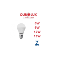Lâmpada Led Bulbo 4.7w 6W 9W 12W 15W 20W 25W SUPERLED - Ourolux