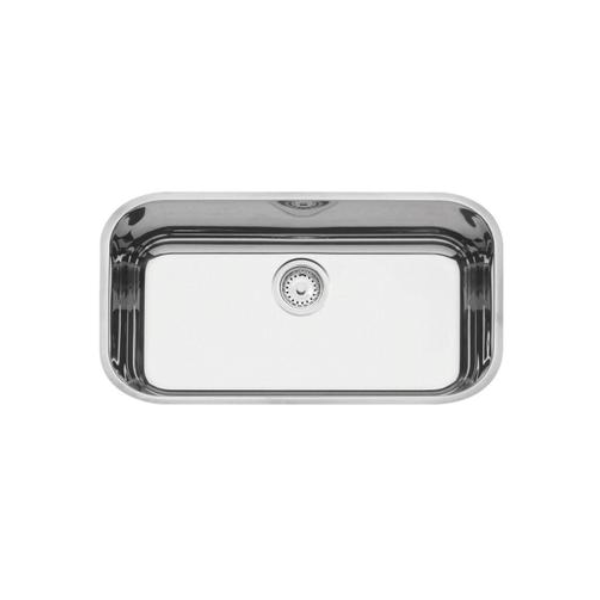 Cuba de inox n2 lavínia 56x34x17cm 3.1/2' com válvula 94024/207 alto brilhante tramontina