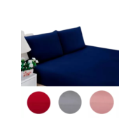 Kit Jogo Lençol Casal Elástico E Fronhas 3pçs 400 Fios Hotel