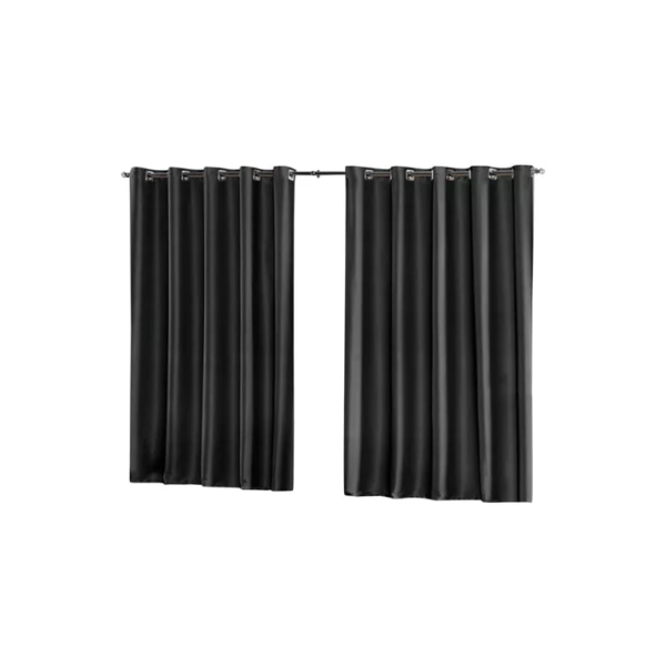Cortina Blackout Em Tecido 2,80X1,80 Corta Luz 100% Cor Preto