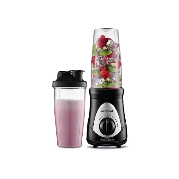 Personal Blender, Mondial, Preto/Prata, 300W, 110V - DG-01