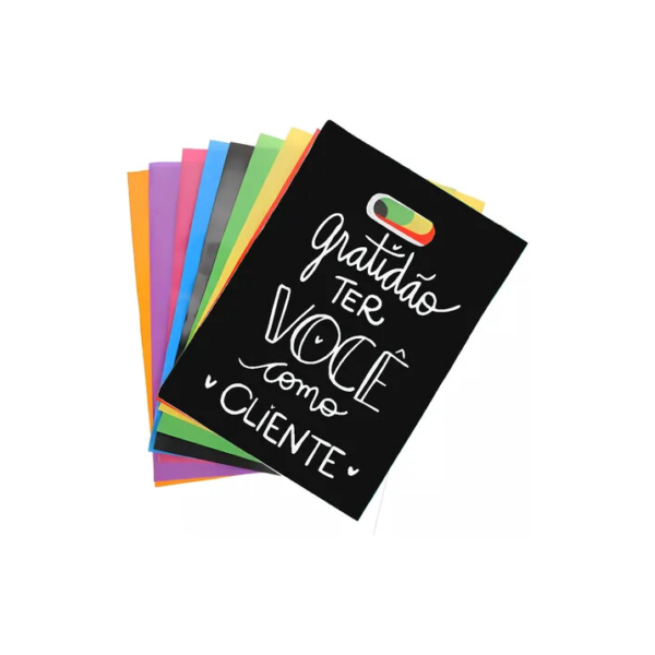 Kit 100 Sacola Plástica Personalizada Gratidão 30x40 Palhaço