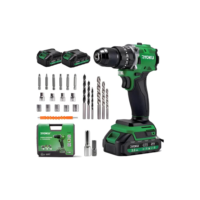 Parafusadeira Furadeira Brushless 2 Bateria 21v 10mm Verde