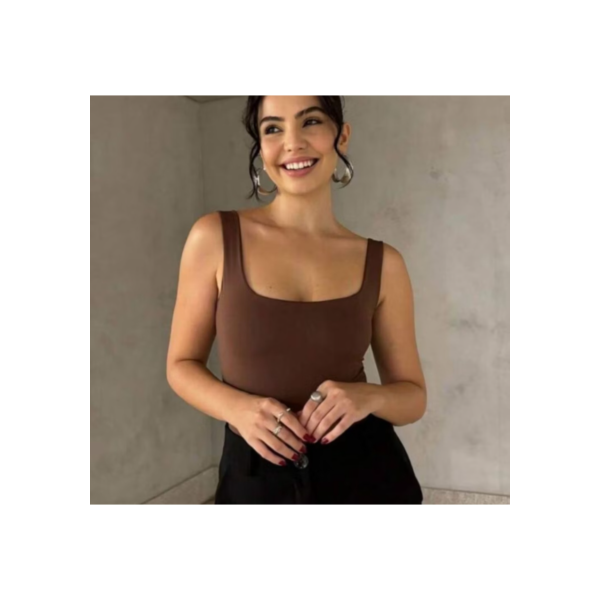 Body Bory Decote QUADRADO Forrado Bori Basico