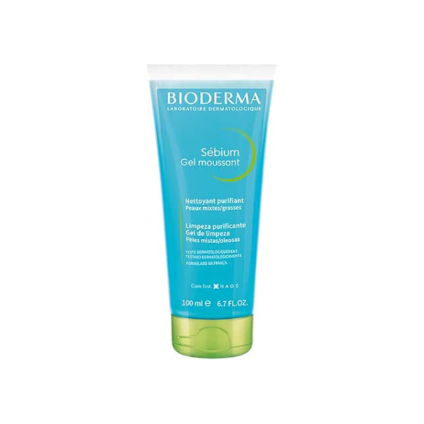 Sébium Gel Moussant - Gel de Limpeza Purificante Antioleosidade, Bioderma, 100 Ml